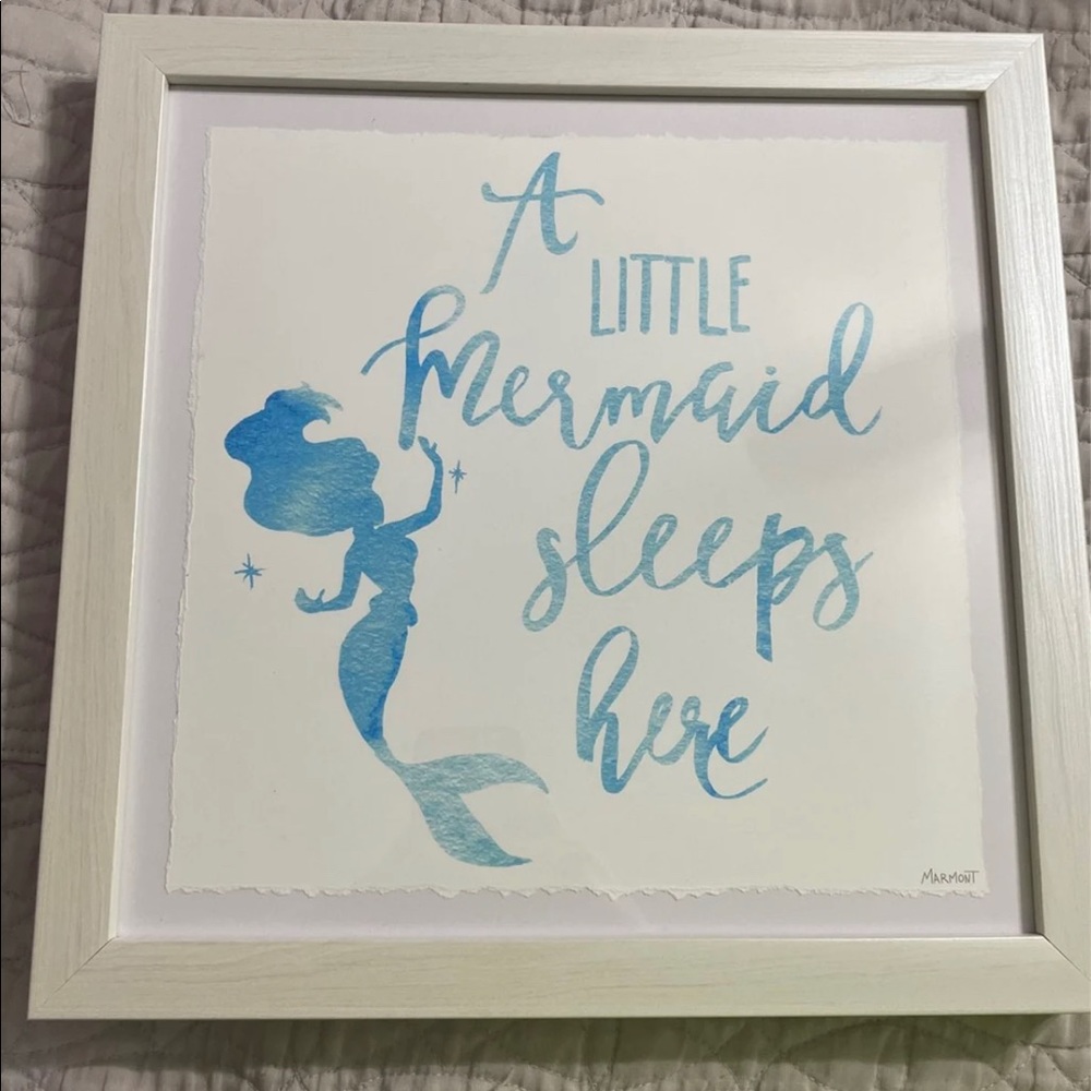Mermaid wall art 12” x 12”